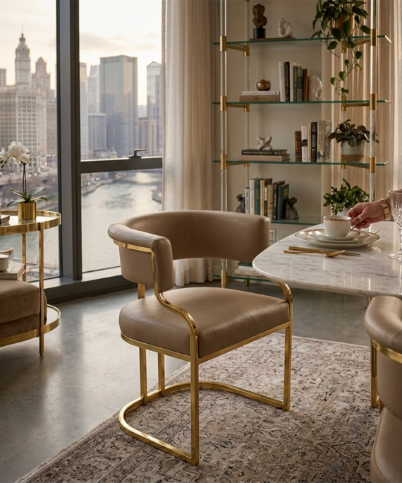John Lewis - Alara Leather Dining Chair