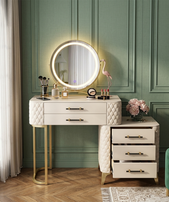 John Lewis - Saphire Quilted Vanity